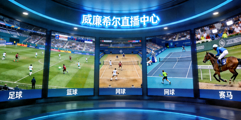 威廉希尔直播中心多屏幕显示不同体育赛事实时画面